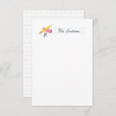 Leraar Notitiekaarten Stationery Pencil Eraser Gra Notitiekaartje (Voorkant / Achterkant)