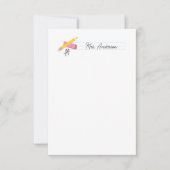 Leraar Notitiekaarten Stationery Pencil Eraser Gra Notitiekaartje (Voorkant)