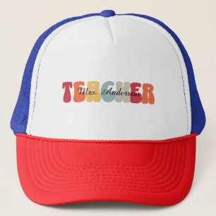 leraar-onderwijs-onderwijzen-retro-grappig trucker pet