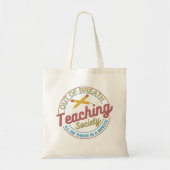 Leraar Onderwijsgemeenschap buiten adem Tote Bag (Voorkant)