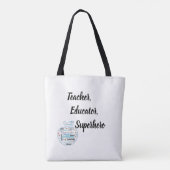 Leraar, onderwijzer, superheld! Tas (Achterkant)