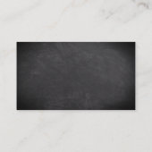 Leraar/onderwijzer Visitekaartje (Achterkant)