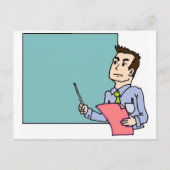 Leraar op Blackboard Briefkaart (Voorkant)
