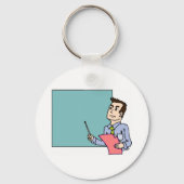 Leraar op Blackboard Sleutelhanger (Voorkant)