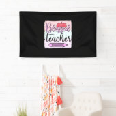 Leraar op dag van de leraar zonder diploma spandoek (Insitu)