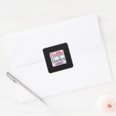 Leraar op dag van de leraar zonder diploma vierkante sticker (Envelop)