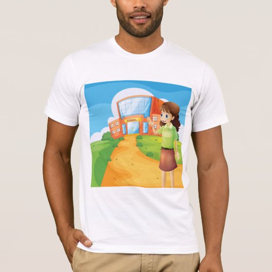 Leraar op school Mannen T-shirt (Voorkant)
