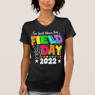 Leraar op schooldag ik ben hier voor veld D T-shirt