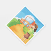 Leraar op schoolpapier Napkins Servet (Hoek)