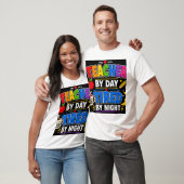 Leraar Overdag Moe 's Nachts T-shirt (Unisex)