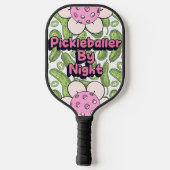 Leraar Overdag, Pickleballer bij nacht gepersonali Pickleball Paddle (Achterkant)