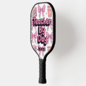 Leraar Overdag, Pickleballer bij nacht gepersonali Pickleball Paddle (Links)