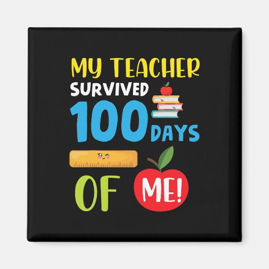 Leraar overleefde 100 dagen ME Fun 100 dagen SC Magneet (Voorkant)