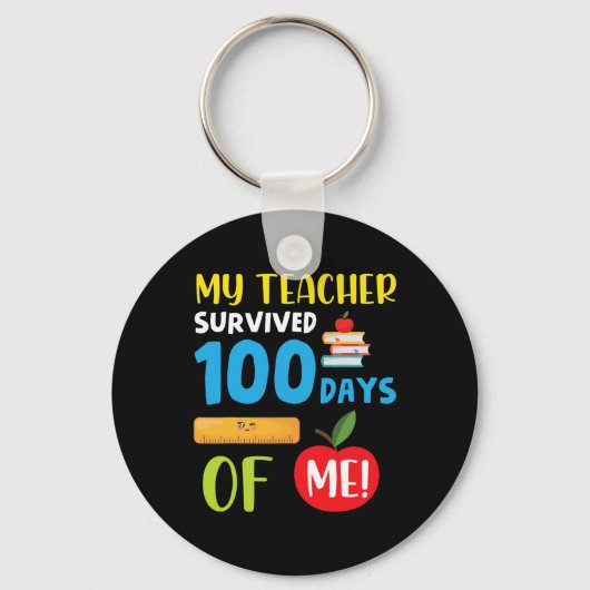 Leraar overleefde 100 dagen ME Fun 100 dagen SC Sleutelhanger (Voorkant)