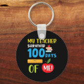 Leraar overleefde 100 dagen ME Fun 100 dagen SC Sleutelhanger (Voorkant)