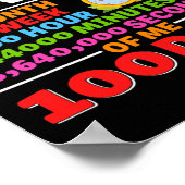Leraar overleeft 100 Days of Me Fun 100 Day of Sch Poster (Hoek)