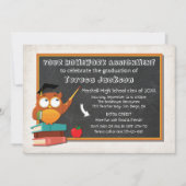 Leraar Owl met uitnodiging van de partij van het b (Voorkant)