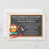 Leraar Owl met uitnodiging van de partij van het b (Voorkant)