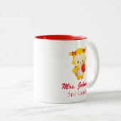 Leraar Owl Tweekleurige Koffiemok (Voorkant rechts)