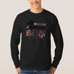 Leraar Patriottisch Alle Amerikaanse Leraar 4th va T-shirt
