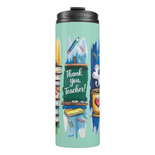 Leraar penseelstreek thermosbeker (Voorkant)