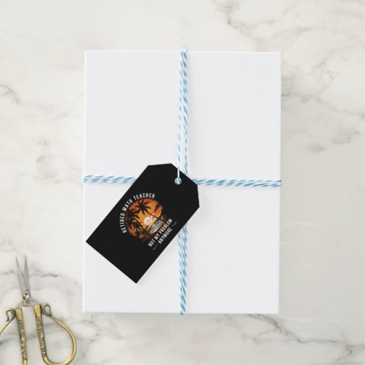 Leraar Pensioen Klas Van 2026 Onderwijzersdag Cadeaulabel (Met Touw)