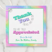 Leraar/Personeel Waardering Dank u Cadeau Label (Voorkant)