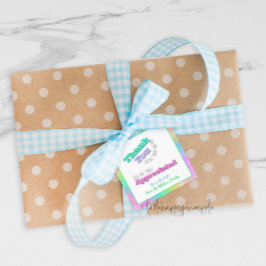 Leraar/Personeel Waardering Dank u Cadeau Label