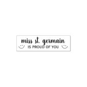 Leraar Persoonlijk Trots Op Jou Zelfinktende Stempel (Design)