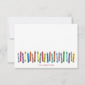 Leraar persoonlijke notitiekaarten met Wax Colorin (Achterkant)