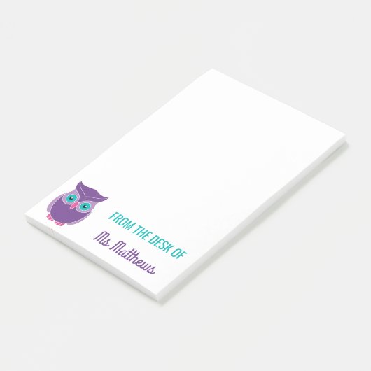 Leraar persoonlijke stutten Paarse kuit van het bu Post-it® Notes (Schuin)