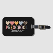 Leraar Peuterspeelzaal Terug naar School Bagagelabel (Voorkant (horizontaal))