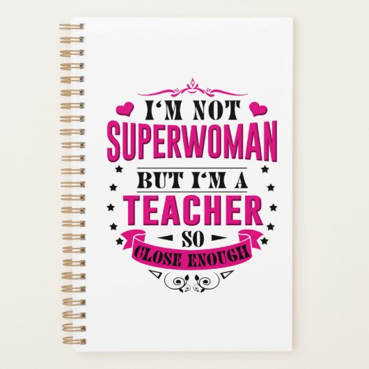 Leraar Planner Book Weekly Funny Birthday Gifts (Voorkant)