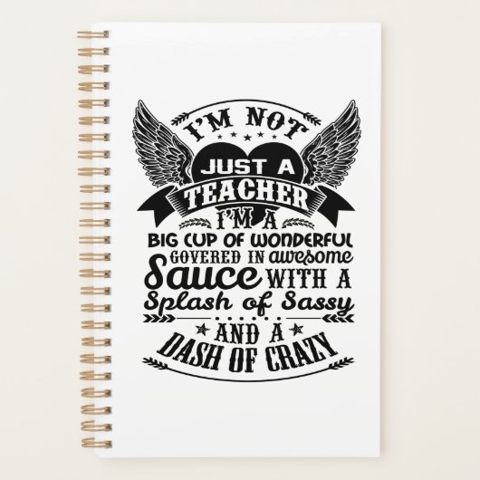 Leraar Planner Book Weekly Funny Birthday Gifts (Voorkant)