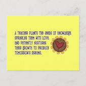 Leraar Planten Seeds Tshirts en Gifts Briefkaart (Voorkant)