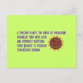 Leraar Planten Seeds Tshirts en Gifts Briefkaart (Voorkant)