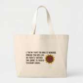 Leraar Planten Seeds Tshirts en Gifts Grote Tote Bag (Voorkant)