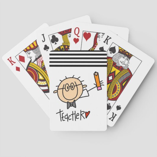 Leraar Pokerkaarten (Achterkant)