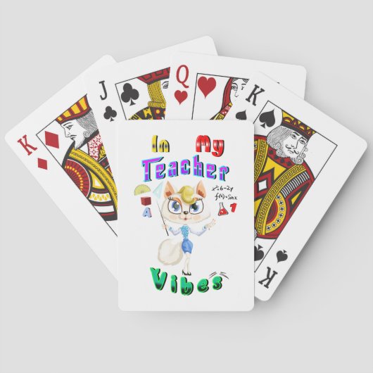 Leraar Pokerkaarten (Achterkant)
