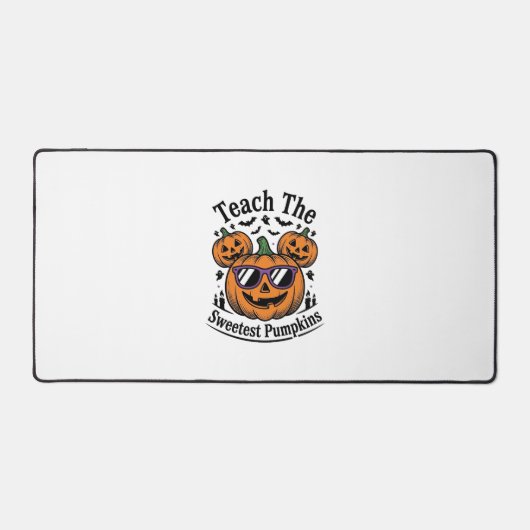 Leraar Pompoen Shirt Schattig Halloween Klas Ontwe Bureaumat (Voorkant)