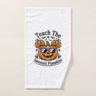 Leraar Pompoen Shirt Schattig Halloween Klas Ontwe Handdoek