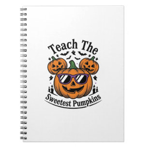 Leraar Pompoen Shirt Schattig Halloween Klas Ontwe Notitieboek