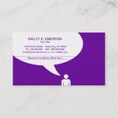 leraar/portiergrap (klantgerichte kleur) visitekaartje (Achterkant)