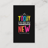 Leraar Positief Mindset School Educator Visitekaartje (Voorkant)