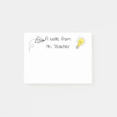 LERAAR POST IT NOTITIE GEPERSONALISEERD papieren v Post-it® Notes (Voorkant)