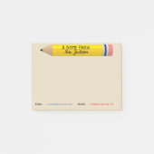 Leraar Post it Opmerking Gepersonaliseerd Post-it® Notes (Voorkant)