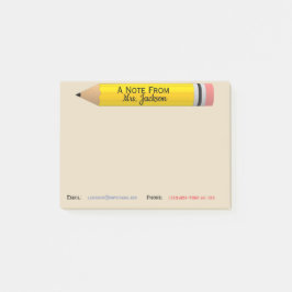 Leraar Post it Opmerking Gepersonaliseerd Post-it® Notes