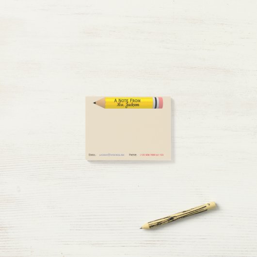 Leraar Post it Opmerking Gepersonaliseerd Post-it® Notes (Op bureau)