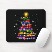 Leraar Potlood Kerstboom Lichtjes Student School Muismat (Met muis)