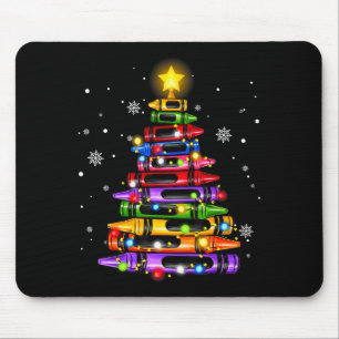 Leraar Potlood Kerstboom Lichtjes Student School Muismat